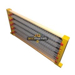 Arı Sütü Alma Seti 10x27 Gözlü - Yanları Plastik Üstü Ahşap Çerçeveli