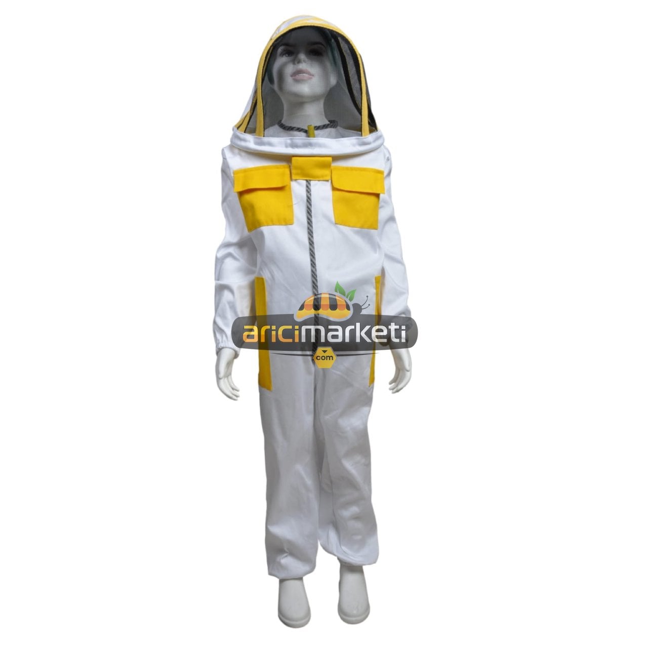 Çoçuklar İçin Tam Boy Astronot Tipi Tulum Arıcı Maskesi