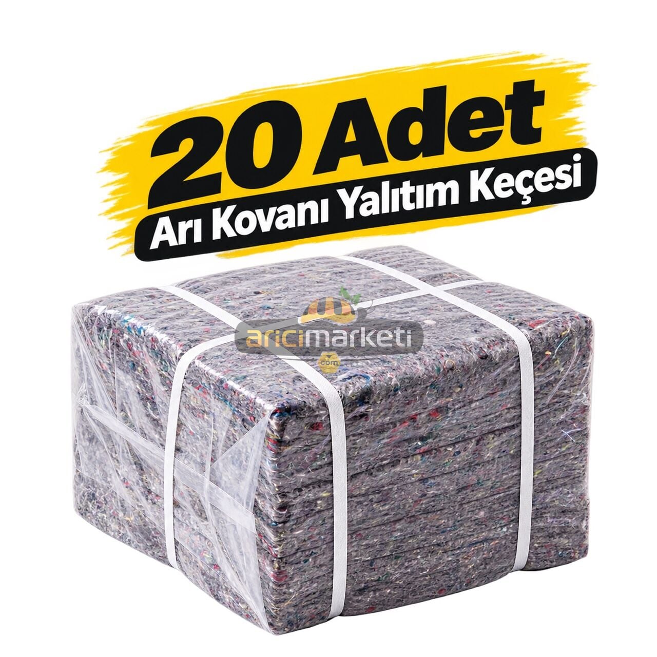Arı Kovanı Yalıtım Keçesi 42x50 cm - 10 mm 20 Adet Yalıtım Keçesi