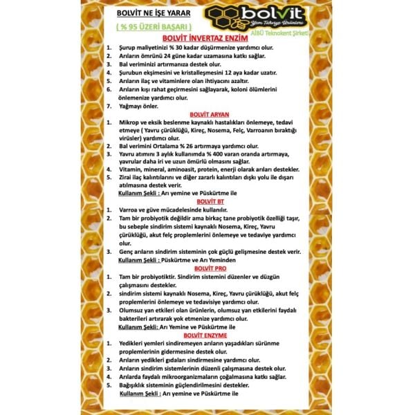 Bolvit Aryan Sıvı Premiks 1 Litre