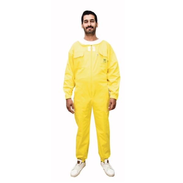 Astronot Tipi Arıcı Tulum Maske - Sarı