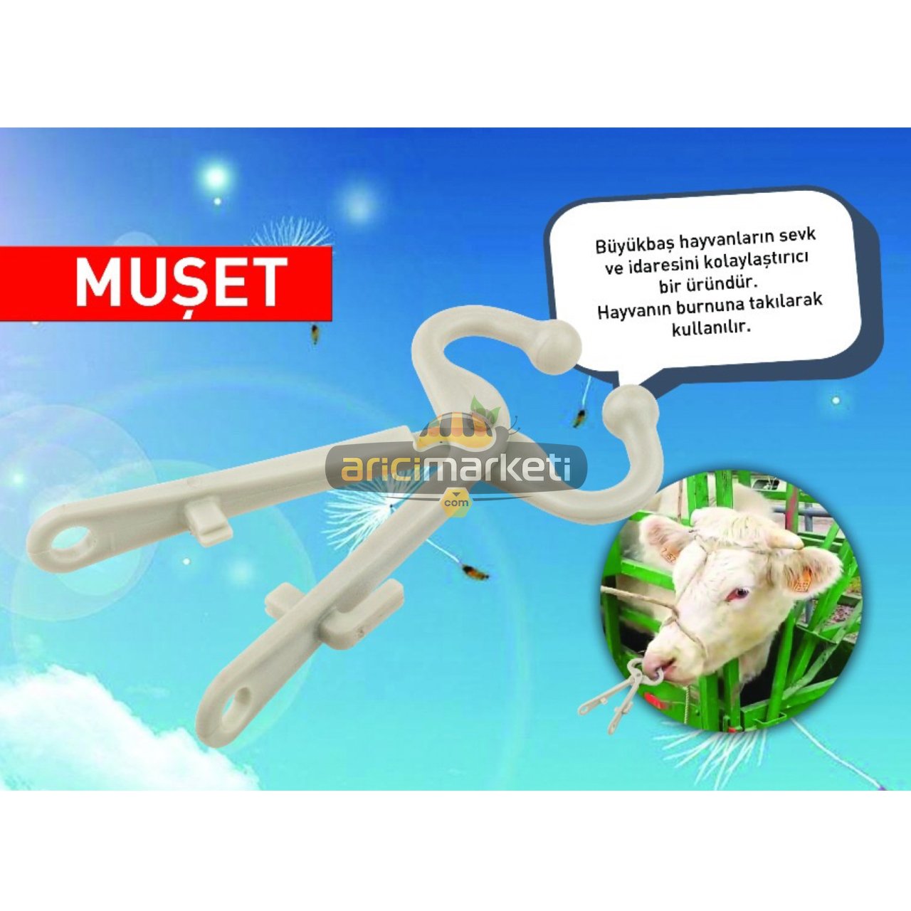 Muşet - Büyükbaş Hayvan Burun Pensesi