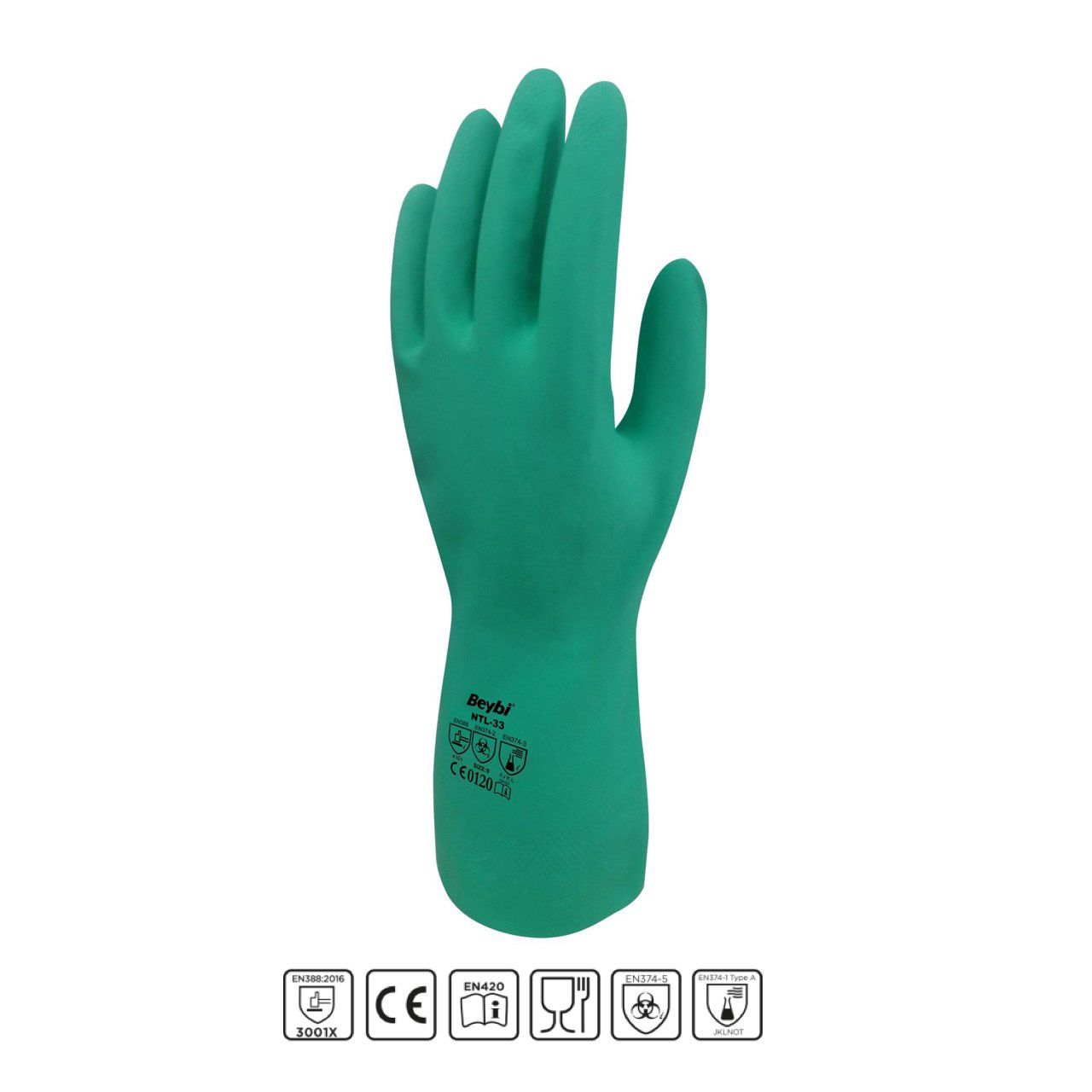Beybi Nitril Kimyasal Eldiveni -  Formik Asit Eldiveni